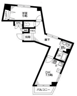 ハーモニーコート【6階】の間取り