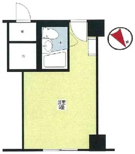 赤坂レジデンシャルホテル【7階】の間取り