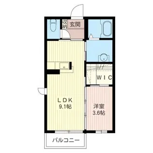 マストライフおもちゃのまちD【1階】の間取り