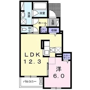 エース・1【1階】の間取り