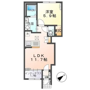 Maison La Soeur (メゾンラスール)【1階】の間取り