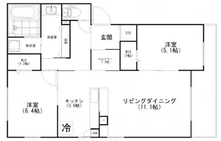 Bella Vista東雲【1階】の間取り