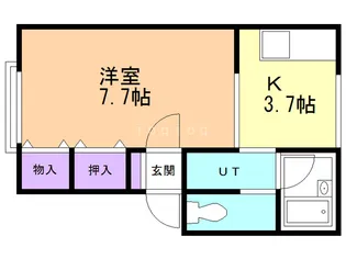 ステーションハイツ遠山【2階】の間取り