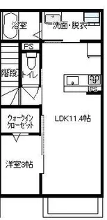 Casa・riva(カサ・リーヴァ)【2階】の間取り