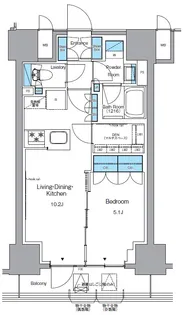 プライムアーバン浅草テラス【2階】の間取り