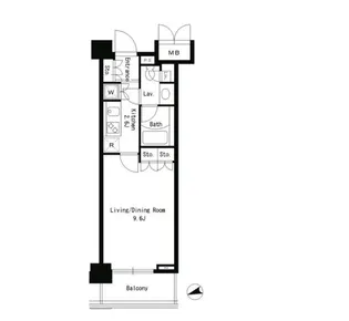 パークアクシス文京ステージ【6階】の間取り