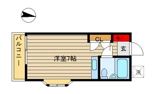 コーポ古川【2階】の間取り