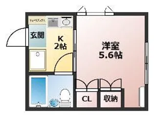 哲学堂フラッツ【2階】の間取り