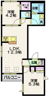 フルール・ド・リス【3階】の間取り