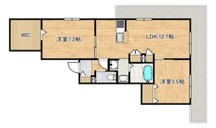 仮称)末長4丁目ヘーベルメゾン【2階】の間取り