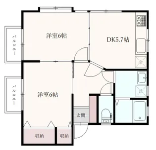 ApartmentHouseグロウ【1階】の間取り