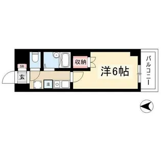 ハイツ亀島【1階】の間取り