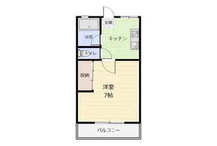 シティハイムB棟【2階】の間取り