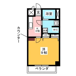 テイガンIV【3階】の間取り