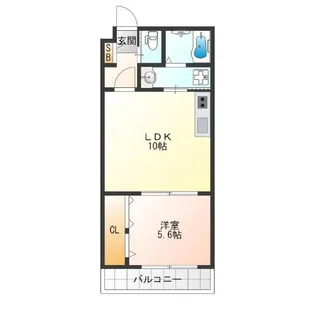 プレジール帝塚山【2階】の間取り