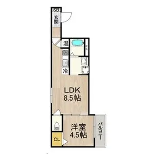 メゾンボヌス【1階】の間取り