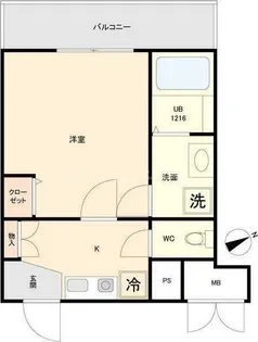 マリアージュ市川【3階】の間取り