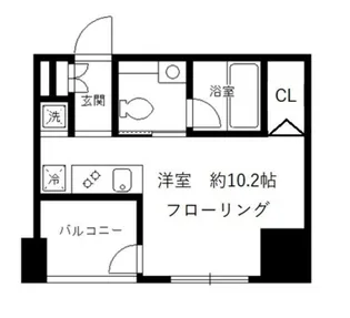 パークリュクス銀座8丁目mono【9階】の間取り