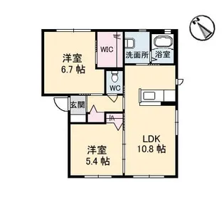 K.D.Y新市【1階】の間取り