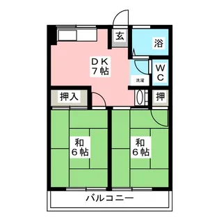シティハイム南堀越【1階】の間取り