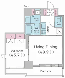 パークフラッツ渋谷代官山【3階】の間取り