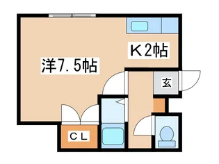 プラザイン桑園【2階】の間取り