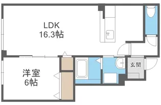 ミルグラース(北広島)【1階】の間取り