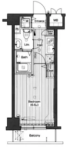 グランド・ガーラ高輪【11階】の間取り