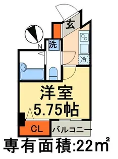 グランフォース西新井【3階】の間取り