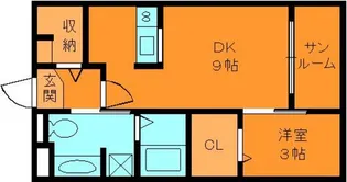 サウスボニート2【1階】の間取り