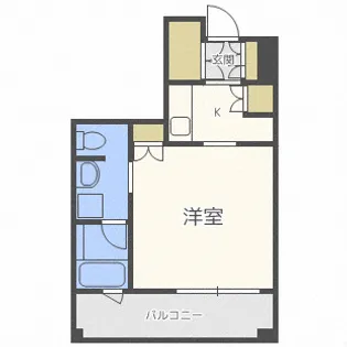 ラフィネタワー札幌南3条【4階】の間取り