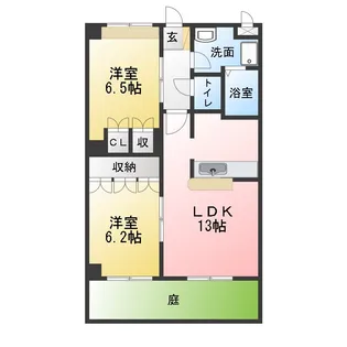 グランシャリオI【1階】の間取り