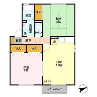 エトワールB 五井西【1階】の間取り