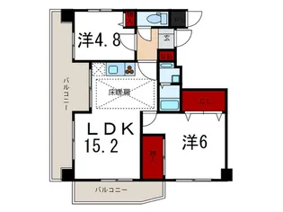 ア-バンコ-ト中山手呉竹の間取り