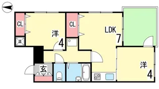 本山ヒルズ【1階】の間取り