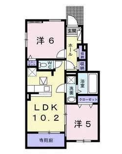 メイプル リーフ【1階】の間取り