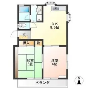 さくらコーポ3【2階】の間取り