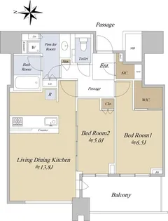 梅田ガーデンレジデンス【16階】の間取り