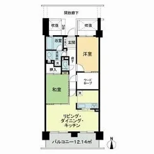 パーク・エステート上板橋【7階】の間取り