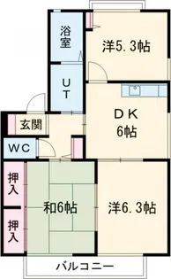 ハーモニー今泉【2階】の間取り