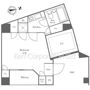 銀座ベラメンテ【5階】の間取り