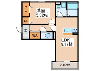 イリゼ【2階】の間取り