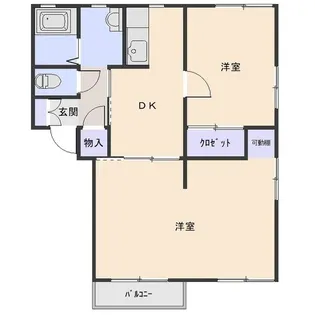 ニューフォーブルA【2階】の間取り
