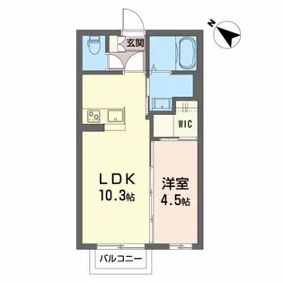 シャーメゾンあきほ【2階】の間取り