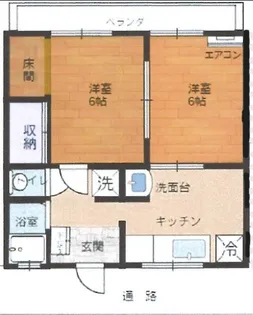 サンコーポ【2階】の間取り
