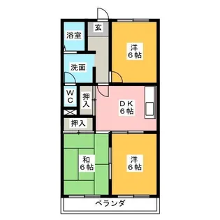 セントール原【3階】の間取り