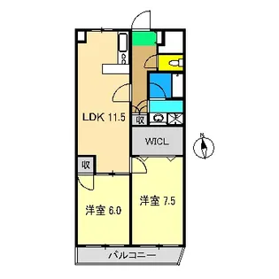 レジデンツアハト【7階】の間取り