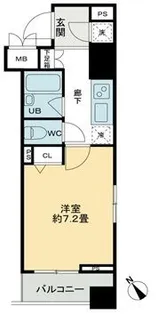 クロスレジデンス蒲田【7階】の間取り