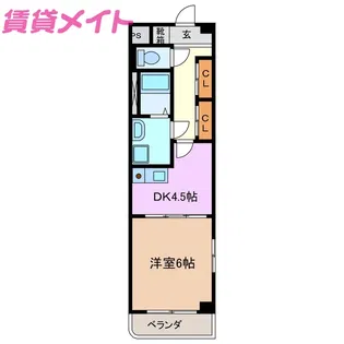 ボナール【1階】の間取り
