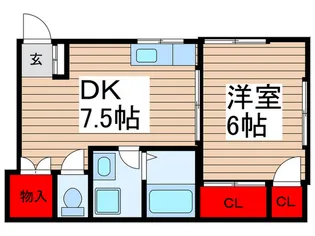 みそらハイツ【1階】の間取り